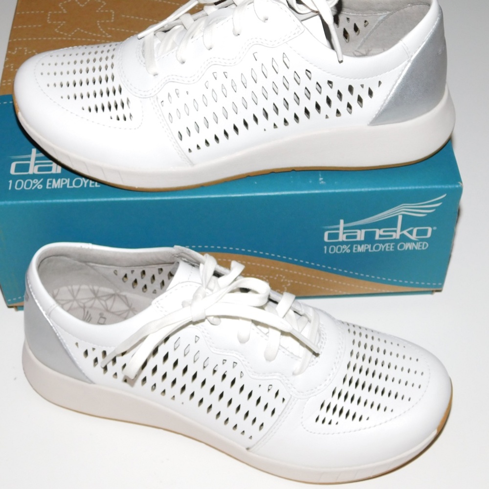 DANSKO Charlie white sneaker shoes 38 7.5 8